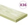 Terrace boards 36 units impregnated pine wood 4.32 m² 1m by , Floors and carpets - Ref: Foro24-3107769, Price: 186,06 €, Disc...