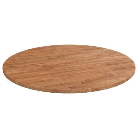 Runde hellbraune Tischplatte aus Eichenholz Ø90x1,5 cm von , Tischplatten - Ref: Foro24-342964, Preis: 107,71 €, Rabatt: %