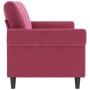 3-Sitzer-Sofa aus rotem Samt, 180 cm von , Sofas - Ref: Foro24-359543, Preis: 323,09 €, Rabatt: %