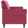 3-Sitzer-Sofa aus rotem Samt, 180 cm von , Sofas - Ref: Foro24-359543, Preis: 299,92 €, Rabatt: %