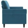 3-Sitzer-Sofa aus blauem Samt, 180 cm von , Sofas - Ref: Foro24-359548, Preis: 310,72 €, Rabatt: %