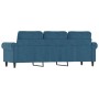 3-Sitzer-Sofa aus blauem Samt, 180 cm von , Sofas - Ref: Foro24-359548, Preis: 313,35 €, Rabatt: %