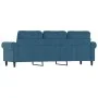 Sofá de 3 plazas terciopelo azul 180 cm de , Sofás - Ref: Foro24-359548, Precio: 308,02 €, Descuento: %