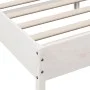 White pine wood bed frame with headboard 200x200cm by , Beds and slatted bases - Ref: Foro24-3216201, Price: 218,63 €, Discou...