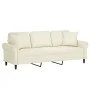 3-seater sofa with cream velvet cushions 180 cm by , Sofas - Ref: Foro24-3200963, Price: 334,37 €, Discount: %