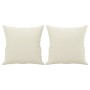 Sofá de 3 plazas con cojines terciopelo color crema 180 cm de , Sofás - Ref: Foro24-3200963, Precio: 340,39 €, Descuento: %