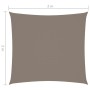 Square sail awning taupe gray Oxford fabric 2x2 m by , Umbrellas - Ref: Foro24-135410, Price: 23,78 €, Discount: %