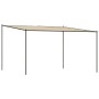 Steel gazebo and beige fabric 4x4 m 180 g/m² by , Tents and gazebos - Ref: Foro24-362466, Price: 219,57 €, Discount: %