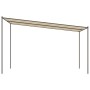 Steel gazebo and beige fabric 4x4 m 180 g/m² by , Tents and gazebos - Ref: Foro24-362466, Price: 219,57 €, Discount: %