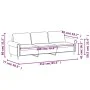 Sofá de 3 plazas terciopelo marrón 180 cm by , Sofas - Ref: Foro24-359546, Price: 347,31 €, Discount: %