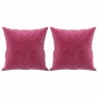 3-seater sofa with red velvet cushions 180 cm by , Sofas - Ref: Foro24-3200959, Price: 314,70 €, Discount: %