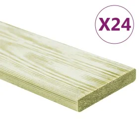 Terrace tables 24 units pine wood impregnated 2.88 m² 1m by , Floors and carpets - Ref: Foro24-3107768, Price: 125,24 €, Disc...