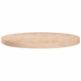 Round oak wood table top untreated surface Ø80x4 cm by , Table tops - Ref: Foro24-342912, Price: 165,52 €, Discount: %