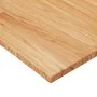 Badezimmerarbeitsplatte aus Massivholz hellbraun behandelt 100x50x1,5 cm von , Arbeitsplatten - Ref: Foro24-343011, Preis: 59...