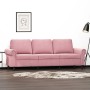 3-Sitzer-Sofa aus rosafarbenem Samt, 180 cm von , Sofas - Ref: Foro24-359542, Preis: 350,22 €, Rabatt: %