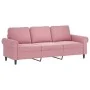 3-Sitzer-Sofa aus rosafarbenem Samt, 180 cm von , Sofas - Ref: Foro24-359542, Preis: 344,04 €, Rabatt: %
