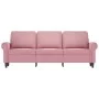 3-Sitzer-Sofa aus rosafarbenem Samt, 180 cm von , Sofas - Ref: Foro24-359542, Preis: 344,04 €, Rabatt: %
