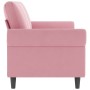 3-Sitzer-Sofa aus rosafarbenem Samt, 180 cm von , Sofas - Ref: Foro24-359542, Preis: 350,22 €, Rabatt: %