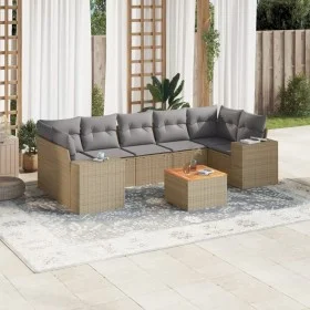 Garden sofa set with beige cushions 8 pcs PE rattan by , Garden sets - Ref: Foro24-3257690, Price: 543,31 €, Discount: %