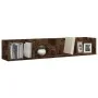 Estante de pared para CD madera color roble ahumado 100x18x18cm de , Estantes y estanterías - Ref: Foro24-826617, Precio: 31,...