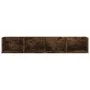 Estante de pared para CD madera color roble ahumado 100x18x18cm de , Estantes y estanterías - Ref: Foro24-826617, Precio: 31,...