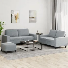 3-piece sofa set light gray fabric by , Sofas - Ref: Foro24-3201890, Price: 559,89 €, Discount: %