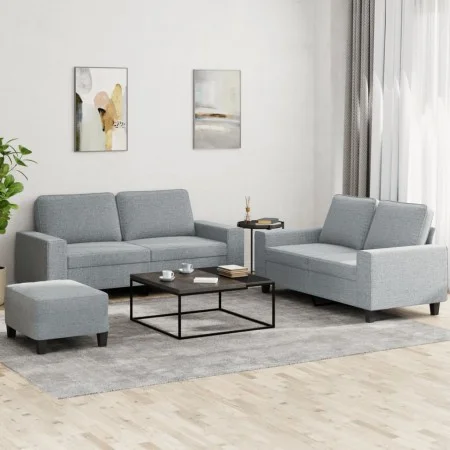 3-piece sofa set light gray fabric by , Sofas - Ref: Foro24-3201890, Price: 559,89 €, Discount: %