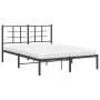Bettgestell mit schwarzem Metallkopfteil 135x190 cm von , Betten und Lattenroste - Ref: Foro24-355560, Preis: 99,49 €, Rabatt: %
