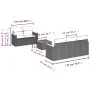 Gartensofa-Set mit Kissen, 6-teilig, beiges synthetisches Rattan von , Gartensets - Ref: Foro24-3225785, Preis: 418,28 €, Rab...