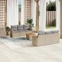 Gartensofa-Set mit beigem Kissenmix, 7-teilig aus PE-Rattan von , Gartensets - Ref: Foro24-3225793, Preis: 426,74 €, Rabatt: %
