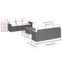 Gartensofa-Set mit beigem Kissenmix, 7-teilig aus PE-Rattan von , Gartensets - Ref: Foro24-3225793, Preis: 426,74 €, Rabatt: %
