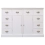 Sideboard mit 10 weißen Holzschubladen 113x30x79 cm von vidaXL, Sideboards - Ref: Foro24-284175, Preis: 277,47 €, Rabatt: %