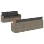 8-piece garden sofa set and gray synthetic rattan cushions by , Garden sets - Ref: Foro24-3225808, Price: 460,01 €, Discount: %