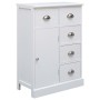 Sideboard mit 10 weißen Holzschubladen 113x30x79 cm von vidaXL, Sideboards - Ref: Foro24-284175, Preis: 277,47 €, Rabatt: %