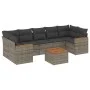 8-piece garden sofa set and gray synthetic rattan cushions by , Garden sets - Ref: Foro24-3225815, Price: 471,43 €, Discount: %