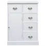 Sideboard mit 10 weißen Holzschubladen 113x30x79 cm von vidaXL, Sideboards - Ref: Foro24-284175, Preis: 274,17 €, Rabatt: %
