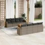 9-piece garden furniture set and gray synthetic rattan cushions by , Garden sets - Ref: Foro24-3225822, Price: 525,22 €, Disc...