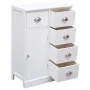 Sideboard with 10 white wood drawers 113x30x79 cm by vidaXL, Sideboards - Ref: Foro24-284175, Price: 274,17 €, Discount: %