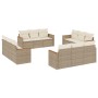 12-piece garden sofa set and brown synthetic rattan cushions by , Garden sets - Ref: Foro24-3225834, Price: 828,14 €, Discoun...