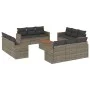 Garden sofa set with cushions 13 pieces gray synthetic rattan by , Garden sets - Ref: Foro24-3225843, Price: 841,60 €, Discou...