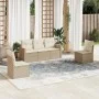 Garden sofa set with cushions 5 pieces beige synthetic rattan by , Garden sets - Ref: Foro24-3225848, Price: 334,07 €, Discou...