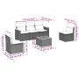 6-teiliges Gartenmöbel-Set und graue synthetische Rattankissen von , Gartensets - Ref: Foro24-3225857, Preis: 326,71 €, Rabat...
