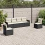 6-piece garden sofa set and black synthetic rattan cushions by , Garden sets - Ref: Foro24-3225860, Price: 334,82 €, Discount: %