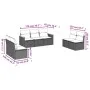 7-piece garden sofa set and beige synthetic rattan cushions by , Garden sets - Ref: Foro24-3225876, Price: 451,98 €, Discount: %