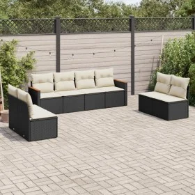 8-piece garden sofa set and black synthetic rattan cushions by , Garden sets - Ref: Foro24-3225888, Price: 438,02 €, Discount: %