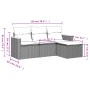Garden sofa set with cushions 4 pieces beige synthetic rattan by , Garden sets - Ref: Foro24-3225904, Price: 239,76 €, Discou...