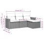 Garden sofa set with cushions 4 pieces beige synthetic rattan by , Garden sets - Ref: Foro24-3225904, Price: 264,95 €, Discou...