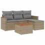 Garden sofa set with beige cushions mix 5 pieces PE rattan by , Garden sets - Ref: Foro24-3225912, Price: 281,28 €, Discount: %