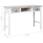 Gray wooden desk 110x45x76 cm by vidaXL, Desks - Ref: Foro24-284153, Price: 143,08 €, Discount: %
