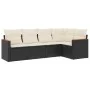5-piece garden furniture set and black synthetic rattan cushions by , Garden sets - Ref: Foro24-3225944, Price: 312,58 €, Dis...